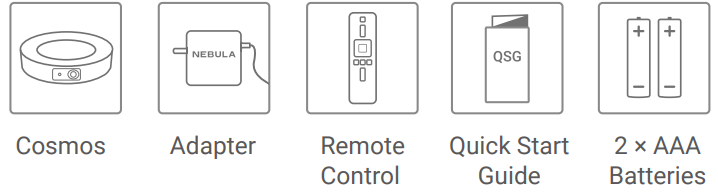 Nebula Cosmos Max Projector-What’s Included
